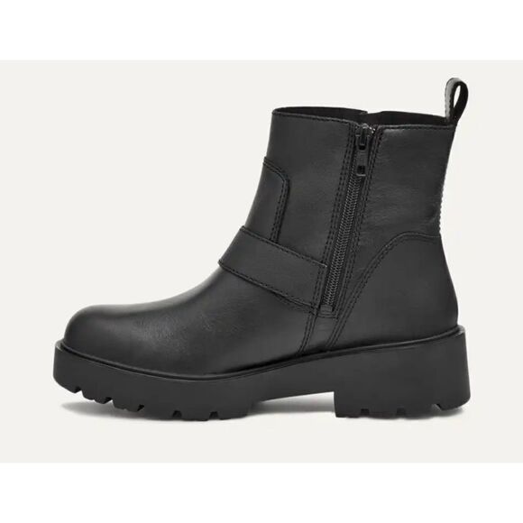 UGG Saoirse Leather Booties in Black Size 8 / Like New - Picture 3 of 13